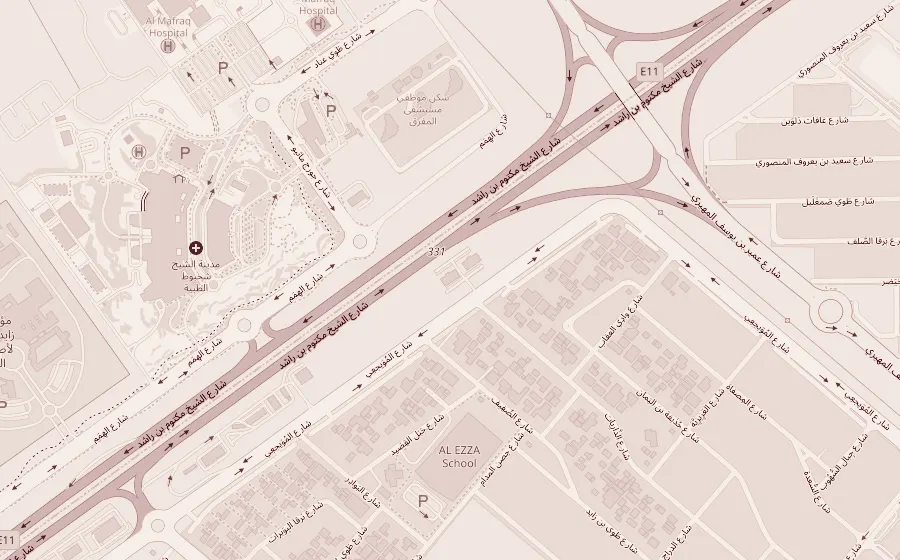 Map of Baniyas East, Abu Dhabi